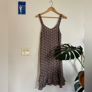 Christy Dawn A Line Midi Dress EUC XS Retro Floral Print